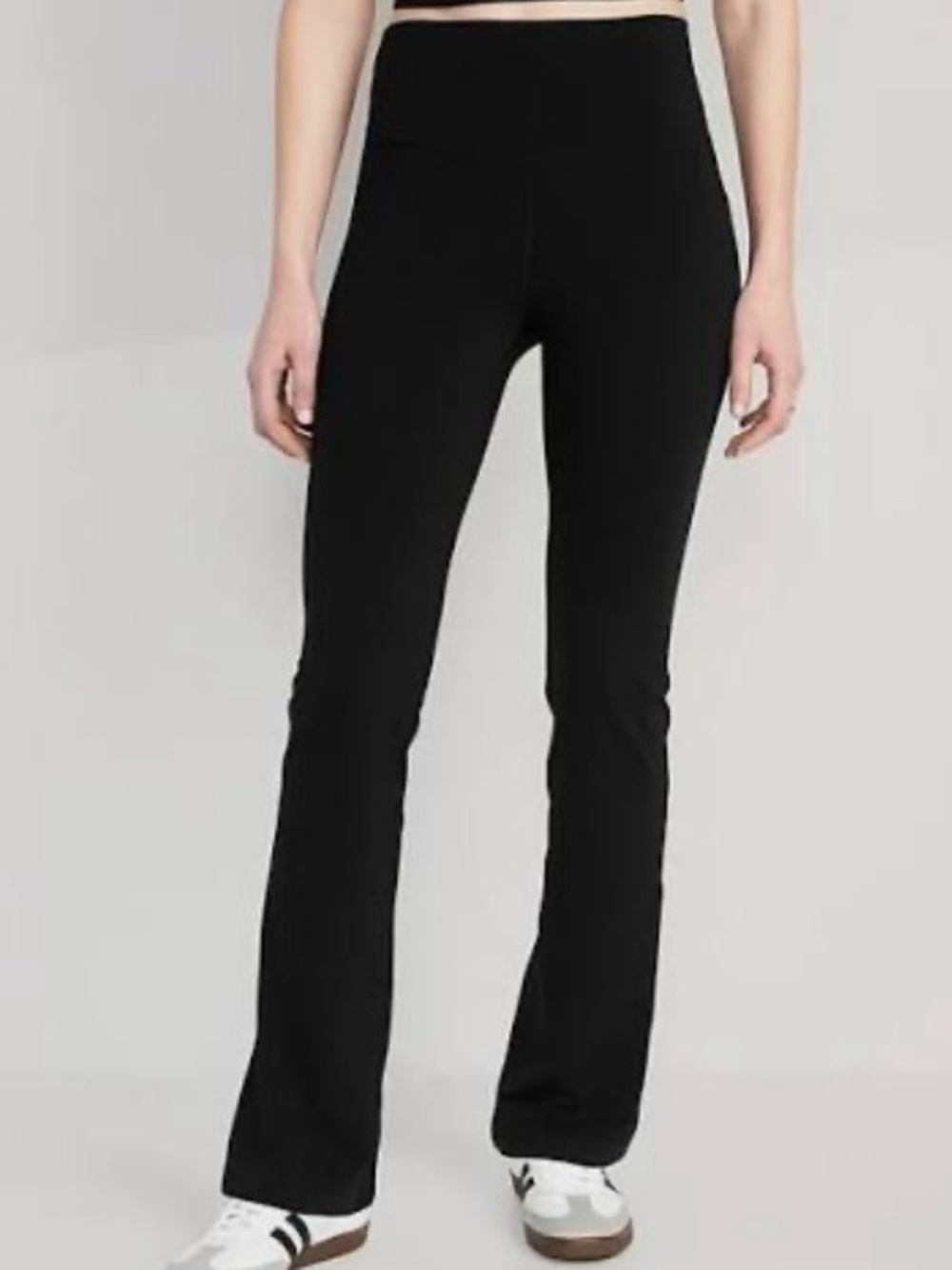 Old Navy Black Powerchill Extra High Rise Slim Boot-Cut Pants (size Large)